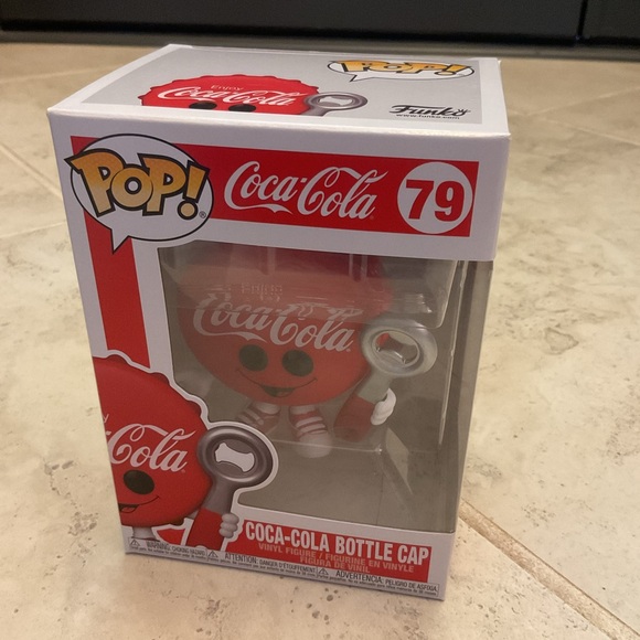 Funko Coca-Cola Bottle Cap Figure in Red and White, #79 - Picture 5 of 6